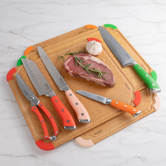 9 Piece CuttingWise Cutting Boards + Knife Set