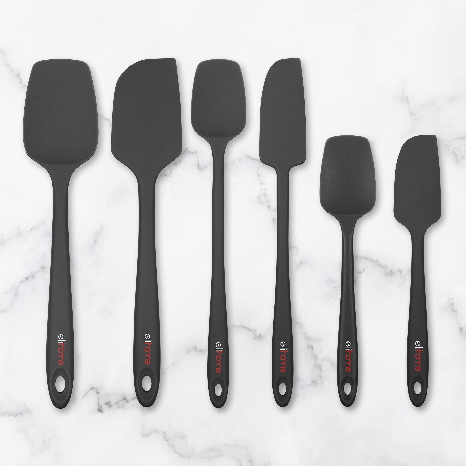 3 Piece Silicone Spatula Set - Red