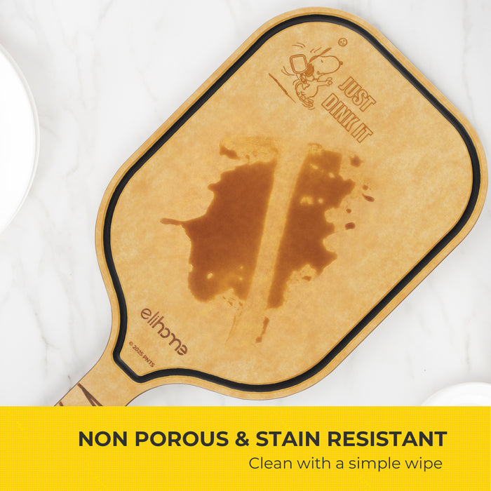 Elihome x Peanuts Pickleball Charcuterie Cutting Board -"Just Dink It"