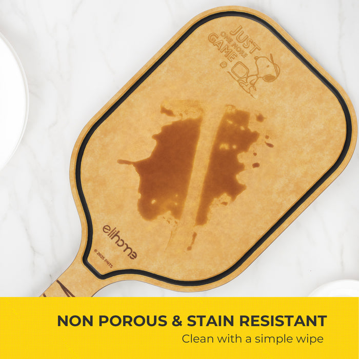 Elihome x Peanuts Pickleball Charcuterie Cutting Board -"Just One More Game"