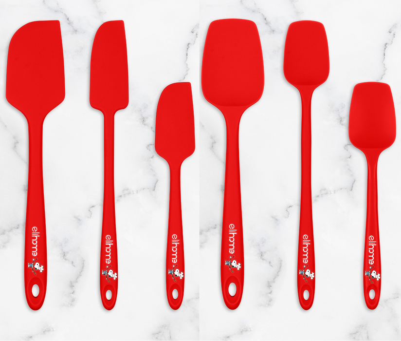 Elihome x Peanuts 6 Piece Silicone Spatula Set