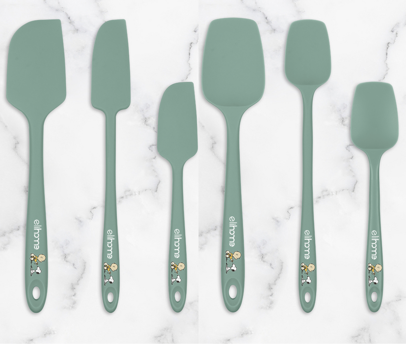 Elihome x Peanuts 6 Piece Silicone Spatula Set