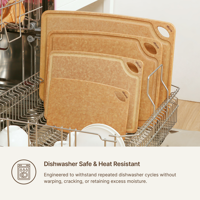 Elihome Classic Series cutting board - dishwasher safe and heat resistant