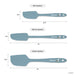Three spatulas with measurements and 'elihome' branding on a white background