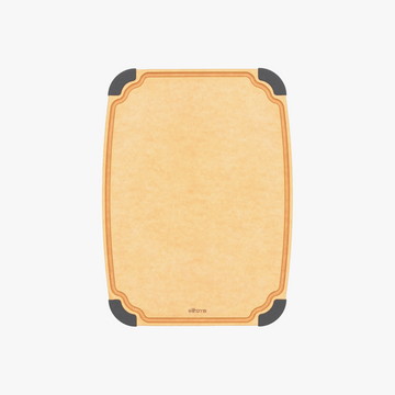 Elihome Essential Series Large Cutting Board 14" x 10" - wood fiber cutting board with juice groove and non-slip feet