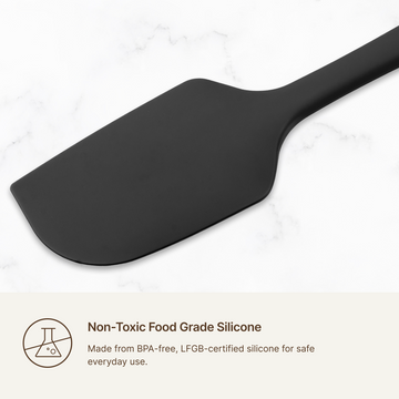 Elihome 3 Piece Silicone Spatula Set, non-toxic food grade silicone made from BPA free LFGB certified material for safe everyday use