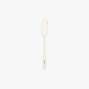 Elihome Skinny Slim Silicone Spatula in Sprinkles, 11 inches by 1.5 inches with seamless one piece design, reinforced steel core and ergonomic non-slip handle