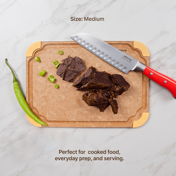 Medium board in the Elihome Premium Series 2 Piece Set - perfect for cooked food, everyday prep, and serving