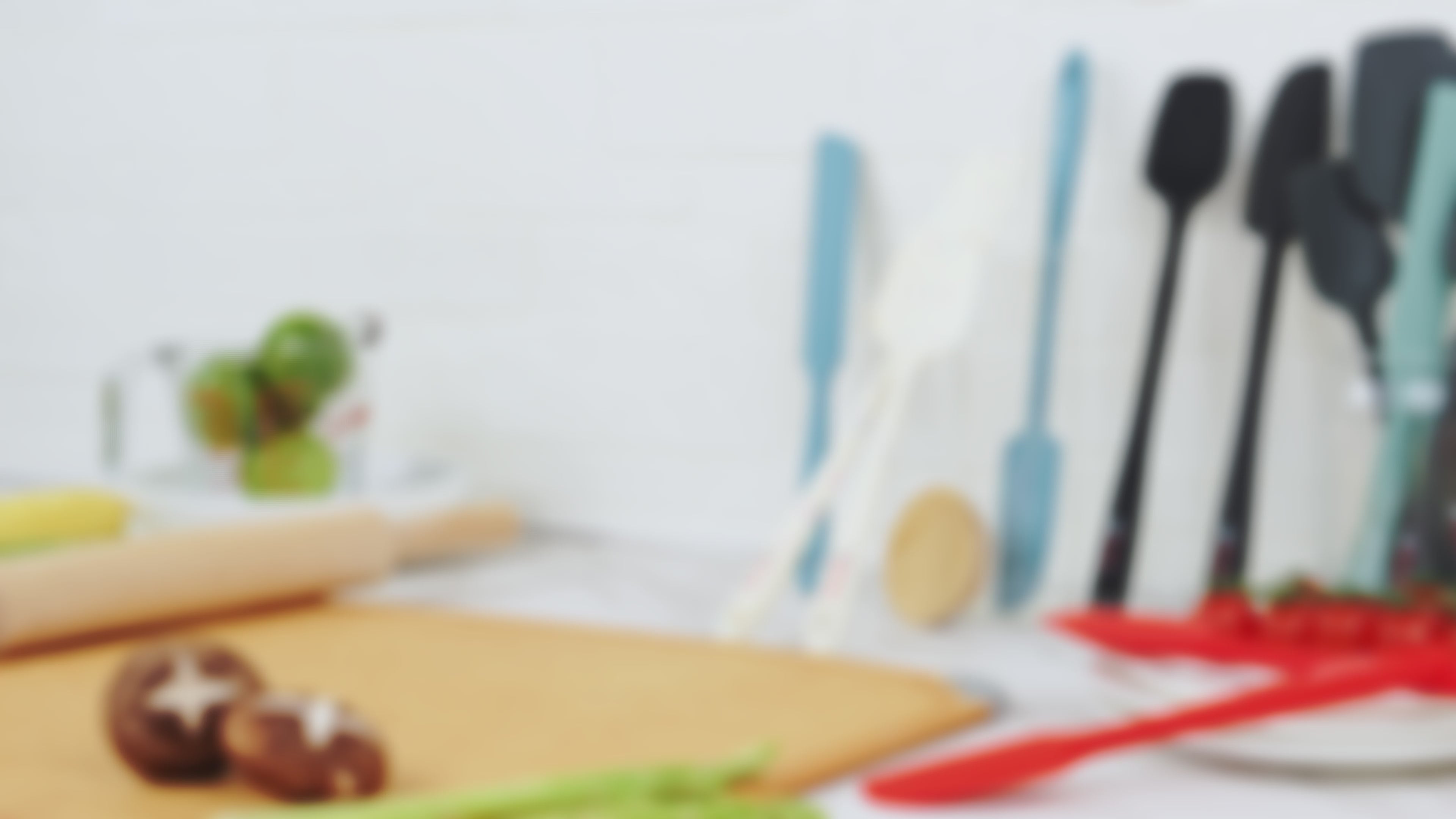 3 Piece Silicone Spatula Set - Red