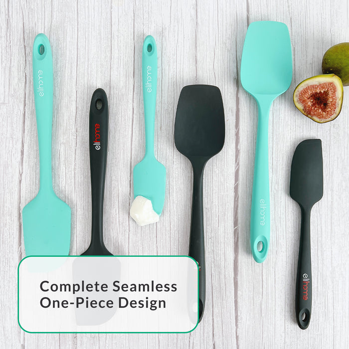 Blue Silicone Spatula | 3 Piece Silicone Spatula | Elihome