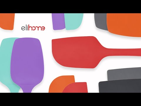 3 Piece Silicone Spatula | Purple Silicone Spatula | Elihome\